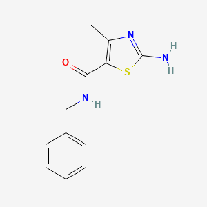 2-Amino-4-methyl-N-(phenylmethyl)-5-thiazolecarboxamide