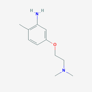 molecular formula C11H18N2O B8702621 5-{[2-(Dimethylamino)ethyl]oxy}-2-methylaniline 