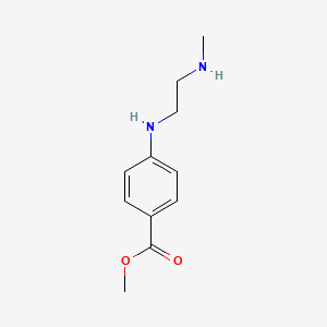 molecular formula C11H16N2O2 B8702643 Methyl 4-{[2-(methylamino)ethyl]amino}benzoate 