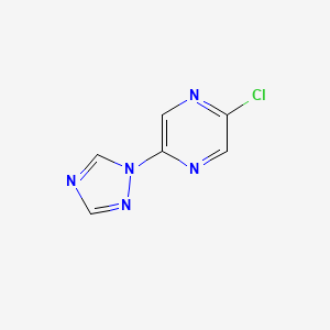2-chloro-5-(1H-1,2,4-triazol-1-yl)pyrazine