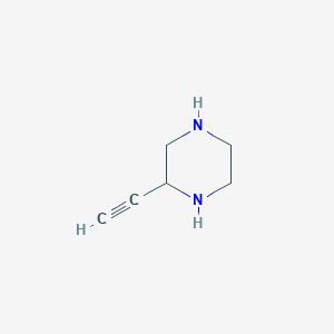 molecular formula C6H10N2 B8702647 2-Ethynylpiperazine 