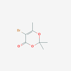 molecular formula C7H9BrO3 B8702655 4H-1,3-Dioxin-4-one, 5-bromo-2,2,6-trimethyl- CAS No. 104687-80-1