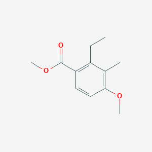 molecular formula C12H16O3 B8702670 Methyl 2-ethyl-4-methoxy-3-methylbenzoate 
