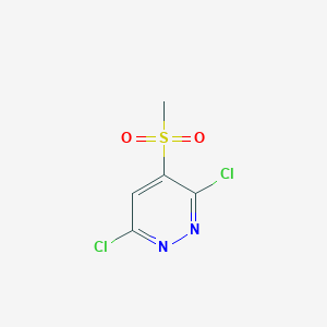 molecular formula C5H4Cl2N2O2S B8702682 3,6-Dichloro-4-methanesulfonylpyridazine 