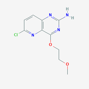 molecular formula C10H11ClN4O2 B8702684 6-Chloro-4-(2-methoxyethoxy)pyrido[3,2-d]pyrimidin-2-amine CAS No. 917757-98-3
