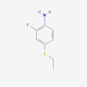 molecular formula C8H10FNS B8702725 2-Fluoro-4-ethylthioaniline 