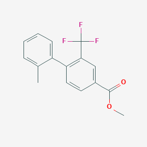 molecular formula C16H13F3O2 B8702756 Methyl 2'-methyl-2-(trifluoromethyl)-[1,1'-biphenyl]-4-carboxylate CAS No. 1140462-05-0