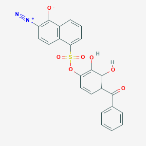 1-Naphthalenesulfonic acid, 6-diazo-5,6-dihydro-5-oxo-, 4-benzoyl-2,3-dihydroxyphenyl ester