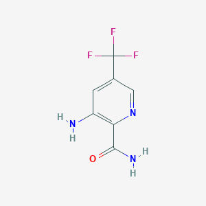 molecular formula C7H6F3N3O B8702849 3-Amino-5-(trifluoromethyl)picolinamide 