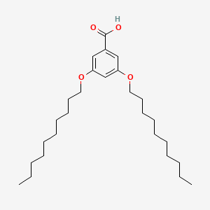 molecular formula C27H46O4 B8702862 Benzoic acid, 3,5-bis(decyloxy)- CAS No. 125482-07-7