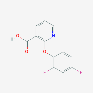 molecular formula C12H7F2NO3 B8702893 2-(2,4-Difluoro-phenoxy)-nicotinic acid 