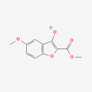 molecular formula C11H10O5 B8702894 Methyl 3-hydroxy-5-methoxy-1-benzofuran-2-carboxylate CAS No. 104796-33-0