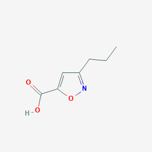 B087029 3-Propyl-1,2-oxazole-5-carboxylic acid CAS No. 14716-92-8