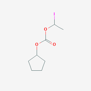 molecular formula C8H13IO3 B8702916 Cyclopentyl 1-iodoethyl carbonate CAS No. 127423-25-0