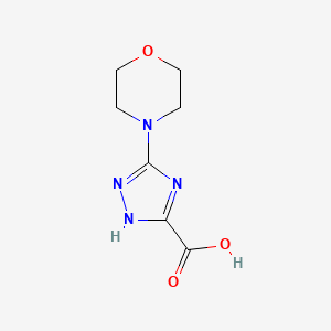 molecular formula C7H10N4O3 B8702930 5-morpholino-4H-1,2,4-triazole-3-carboxylic acid 
