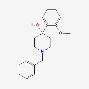 molecular formula C19H23NO2 B8702938 1-Benzyl-4-(2-methoxyphenyl)piperidin-4-ol 