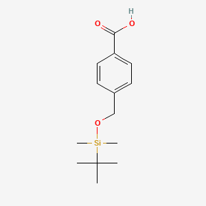 molecular formula C14H22O3Si B8702946 Benzoic acid, 4-[[[(1,1-dimethylethyl)dimethylsilyl]oxy]methyl]- CAS No. 104292-83-3