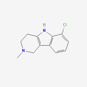 molecular formula C12H13ClN2 B8702985 6-Chloro-2-methyl-2,3,4,5-tetrahydro-1H-pyrido[4,3-b]indole 
