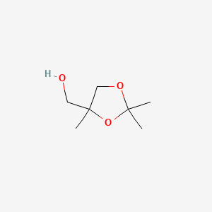 molecular formula C7H14O3 B8703022 1,3-Dioxolane-4-methanol, 2,2,4-trimethyl- CAS No. 32379-10-5