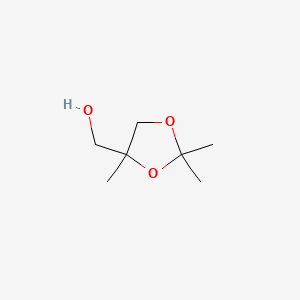 molecular formula C7H14O3 B8703022 (2,2,4-Trimethyl-1,3-dioxolan-4-yl)methanol CAS No. 32379-10-5