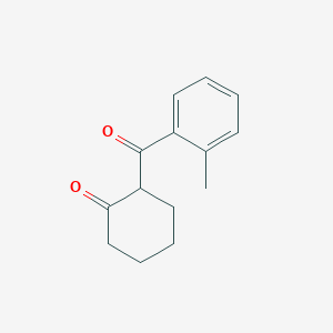 molecular formula C14H16O2 B8703084 2-(2-Methylbenzoyl)cyclohexanone CAS No. 7402-38-2