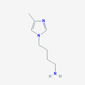 molecular formula C8H15N3 B8703091 4-(4-Methyl-1H-imidazol-1-yl)butan-1-amine CAS No. 102974-21-0