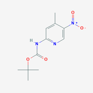 molecular formula C11H15N3O4 B8703102 Tert-butyl (4-methyl-5-nitropyridin-2-yl)carbamate 