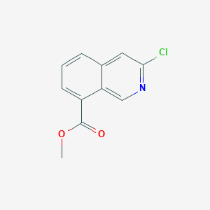 molecular formula C11H8ClNO2 B8703105 Methyl 3-chloroisoquinoline-8-carboxylate 