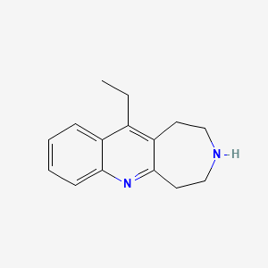 molecular formula C15H18N2 B8703123 11-ethyl-2,3,4,5-tetrahydro-1H-azepino[4,5-b]quinoline 