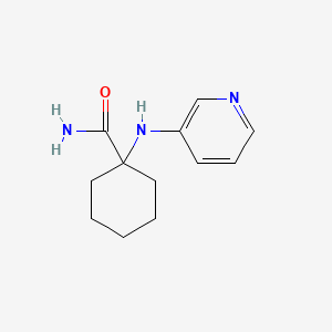molecular formula C12H17N3O B8703124 1-(Pyridin-3-ylamino)-cyclohexanecarboxylic acid amide 