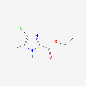 molecular formula C7H9ClN2O2 B8703127 ethyl 4-chloro-5-methyl-1H-imidazole-2-carboxylate 