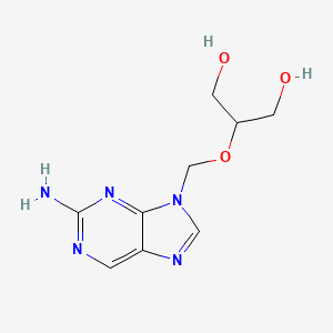 molecular formula C9H13N5O3 B8703140 1,3-Propanediol, 2-[(2-amino-9H-purin-9-yl)methoxy]- CAS No. 89419-23-8