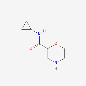 molecular formula C8H14N2O2 B8703154 N-cyclopropylmorpholine-2-carboxamide 