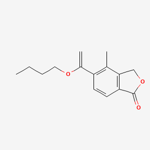 molecular formula C15H18O3 B8703156 5-(1-butoxy-vinyl)-4-methyl-3H-isobenzofuran-1-one 