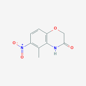molecular formula C9H8N2O4 B8703169 2H-1,4-Benzoxazin-3(4H)-one, 5-methyl-6-nitro- CAS No. 141068-91-9
