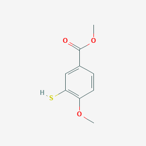 molecular formula C9H10O3S B8703182 Methyl 4-methoxy-3-sulfanylbenzoate CAS No. 647855-89-8