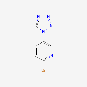 molecular formula C6H4BrN5 B8703207 2-Bromo-5-(tetrazol-1-yl)pyridine 