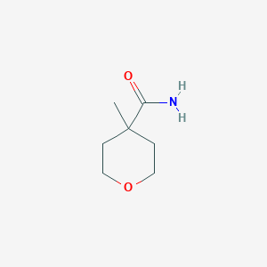 molecular formula C7H13NO2 B8703217 4-methyltetrahydro-2H-pyran-4-carboxamide 