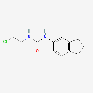molecular formula C12H15ClN2O B8703219 1-(2-Chloroethyl)-3-(5-indanyl)urea CAS No. 102433-52-3