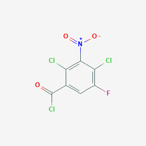 molecular formula C7HCl3FNO3 B8703235 Benzoyl chloride, 2,4-dichloro-5-fluoro-3-nitro- CAS No. 104600-29-5