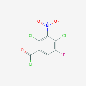 B8703235 Benzoyl chloride, 2,4-dichloro-5-fluoro-3-nitro- CAS No. 104600-29-5