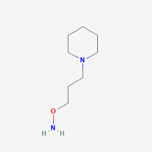 molecular formula C8H18N2O B8703262 O-[3-(1piperidyl)propyl]-hydroxylamine 