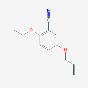 molecular formula C12H13NO2 B8703266 5-(Allyloxy)-2-ethoxybenzonitrile 