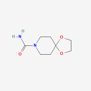 molecular formula C8H14N2O3 B8703404 1,4-Dioxa-8-azaspiro[4.5]decane-8-carboxamide CAS No. 190013-03-7