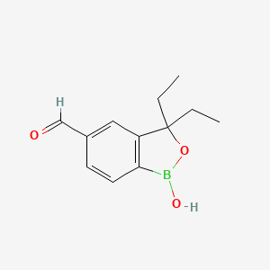3,3-Diethyl-1-hydroxy-1,3-dihydrobenzo[c][1,2]oxaborole-5-carbaldehyde