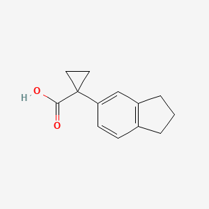 1-(2,3-dihydro-1H-inden-6-yl)cyclopropanecarboxylic acid
