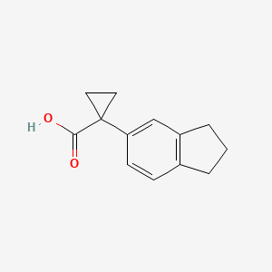 molecular formula C13H14O2 B8703447 1-(2,3-dihydro-1H-inden-6-yl)cyclopropanecarboxylic acid CAS No. 1083168-67-5