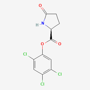 molecular formula C11H8Cl3NO3 B8703518 2,4,5-Trichlorophenyl 5-oxo-L-prolinate CAS No. 5910-47-4