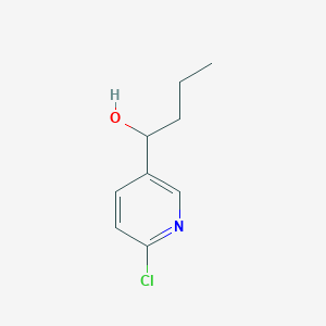 molecular formula C9H12ClNO B8703528 1-(6-Chloropyridin-3-yl)butan-1-ol 