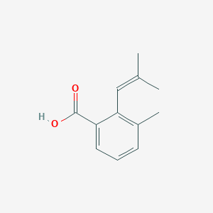 molecular formula C12H14O2 B8703532 3-Methyl-2-(2-methyl-1-propenyl)benzoic acid 